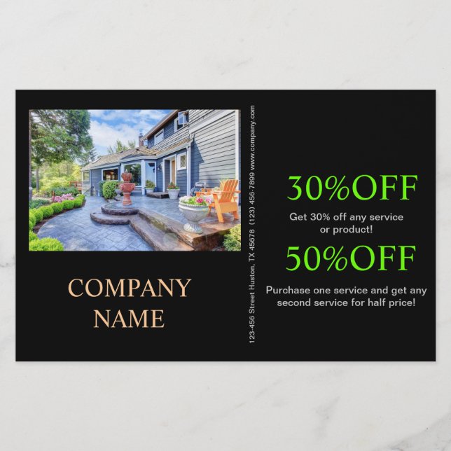 Flyer Moderna remodelación de la casa Inmobiliaria (Frente)