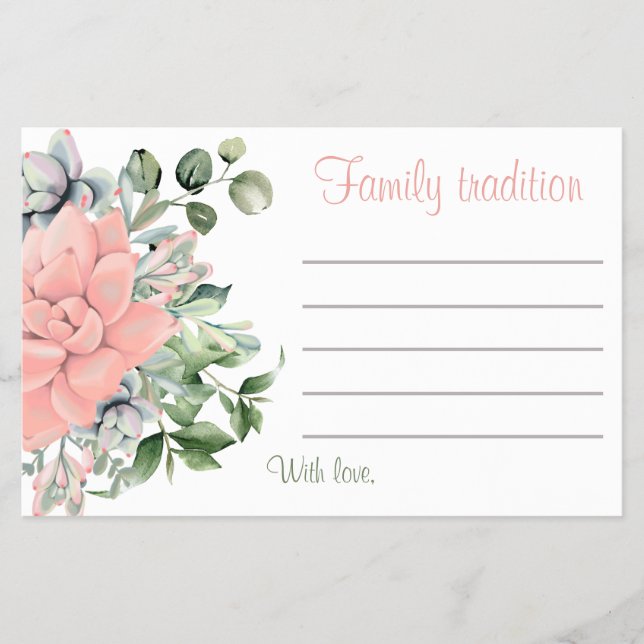 Flyer Moderna tradición de la familia de acuarela (Frente)