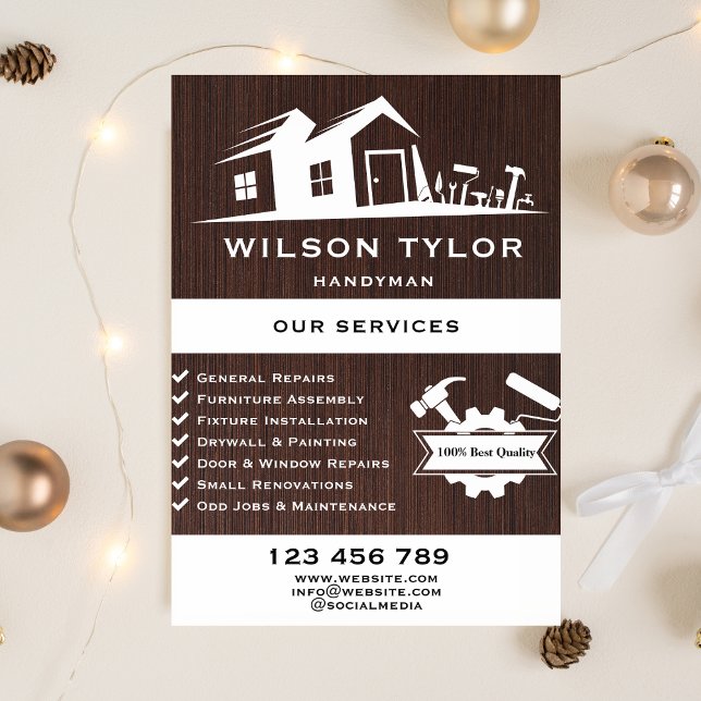 Flyer Modernas herramientas de mano de construcción Made (Subido por el creador)