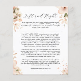 Flyer Moderno Black Bridal Shower Left Right Game