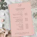Flyer Moderno, Line Art, Woman, Leafy, Salon, Pricelista<br><div class="desc">Moderno,  Line Art,  Mujer,  Leafy,  Salon,  Pricelista,  Volantes.</div>