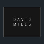 Flyer Moderno nombre editable minimalista | Blanco y neg<br><div class="desc">El nombre de personalizable u otro texto de aspecto moderno,  ¡edite como desee!</div>