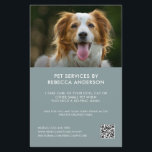 Flyer Moderno Servicio de sesiones de cuidado de mascota<br><div class="desc">Servicio de cuidado de mascotas moderno Volante de negocios para niñera de mascota,  caminante de perros,  peluquero de perros,  cuidado de mascotas y más. Personalizable completo - cambia fotos,  texto y URL para el código QR para que se ajuste a su negocio de cuidado de mascotas!</div>