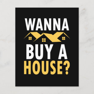 Flyer Moderno simple ¿Quieres comprar una casa? Inmobili