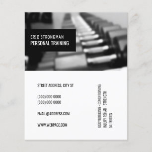 Flyer Moderno y elegante gimnasio inspirado en el tono g