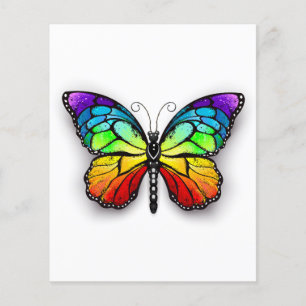 Flyer Monarca de mariposa arcoiris