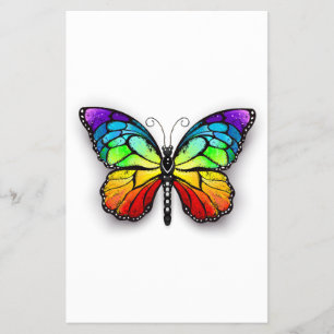 Flyer Monarca de mariposa arcoiris