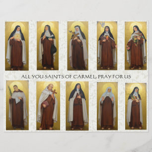 Flyer Monjas Carmelitas Religiosas Sacerdotes Oración Ca