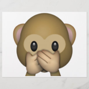Flyer Mono de No Hablar Mal - Emoji