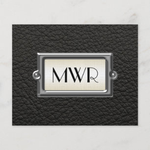 Flyer Monogramado de 3 letras - Personalizado para hombr