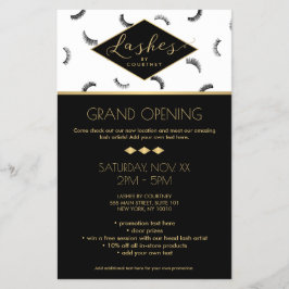 Flyer Montones de lápices patrón de latigazos Salon blan