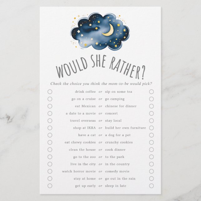 Flyer Moon and Stars preferiría jugar a Trivia (Frente)