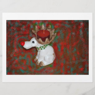 Flyer Moose de reno de nariz roja para navidades