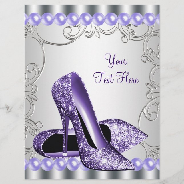 Flyer Morple High Heel Shoes Pearl Swirl (Frente)