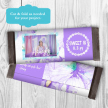 Morple Sweet 16 Candy Bar personalizado