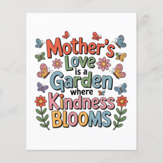 Flyer Mother’s Love Is A Garden Where Kindness Blooms