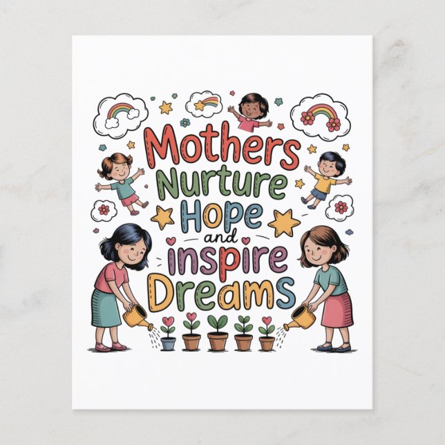 Flyer Mothers Nurture Hope And Inspire Dreams (Frente)