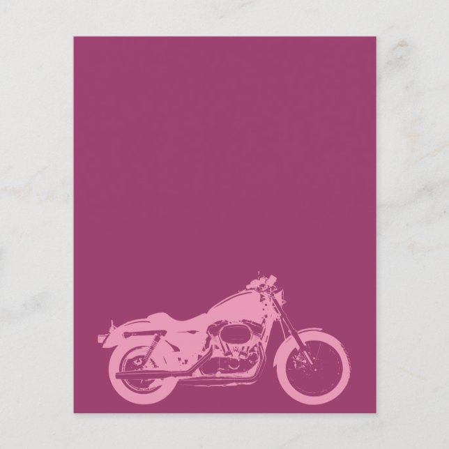 Flyer motocicleta moto rosa moto-309413 (Frente)