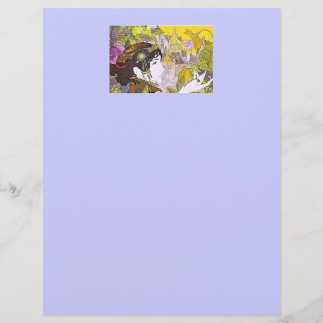 Flyer Mujer Art Nouveau (Frente)