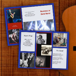 Flyer Music Business Many Photos Sample Brochure