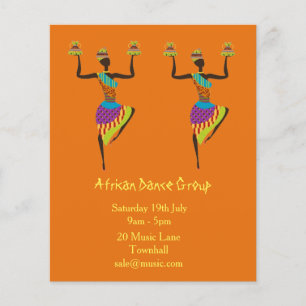 Flyer Música y baile de grupos africanos