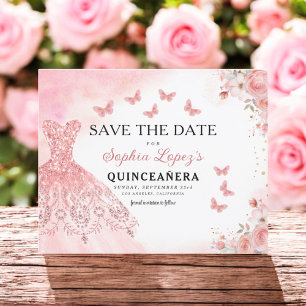 Flyer Nacimiento de Princesa Rosa Floral Presupuestaria