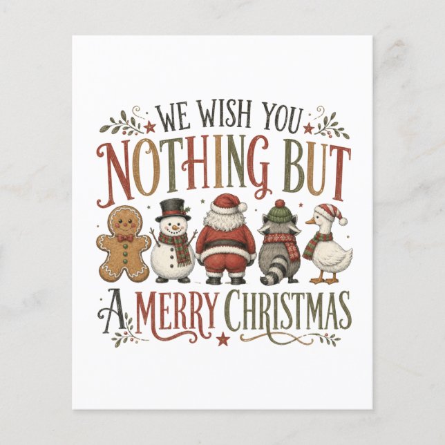 Flyer Nada más que una feliz Navidad (Frente)