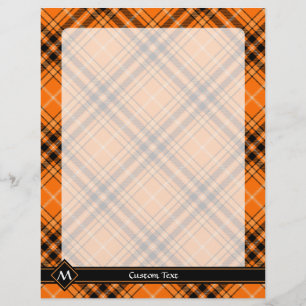 Flyer Naranja de Halloween Tartan