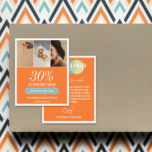 Flyer Naranja de moda Fotos del producto Descuento Orden