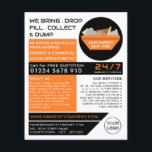 Flyer Naranja Rubbish Skip, Skip/Dumpster Company<br><div class="desc">Naranja Rubbish Skip,  Skip/Dumpster Company Advertising Flyers By The Business Card Store.</div>