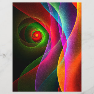Flyer Naranja Verde Rojo Patrón de arte abstracto modern