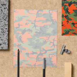 Flyer Naranja y Camuflaje Verde, Ejército