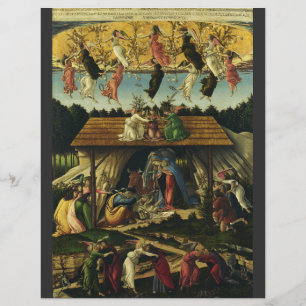 Flyer Natividad mística de Sandro Botticelli