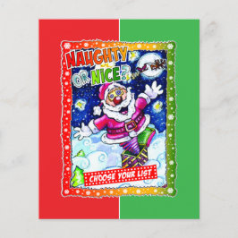 Flyer Naughty or nice, choose your list