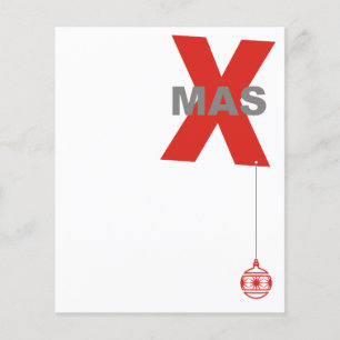 Flyer Navidad con adorno de árbol de Navidad + tu idea