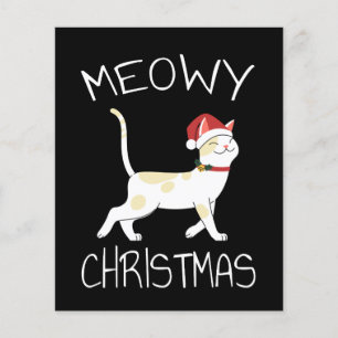 Flyer Navidad Meowy - Divertida Navidad 2022