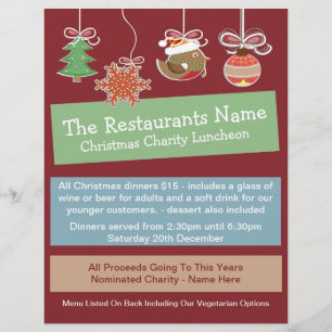 Flyer Navidades Baubles