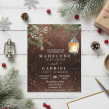 Navidades Boda de la Madera Rustic Pine Drop Winte