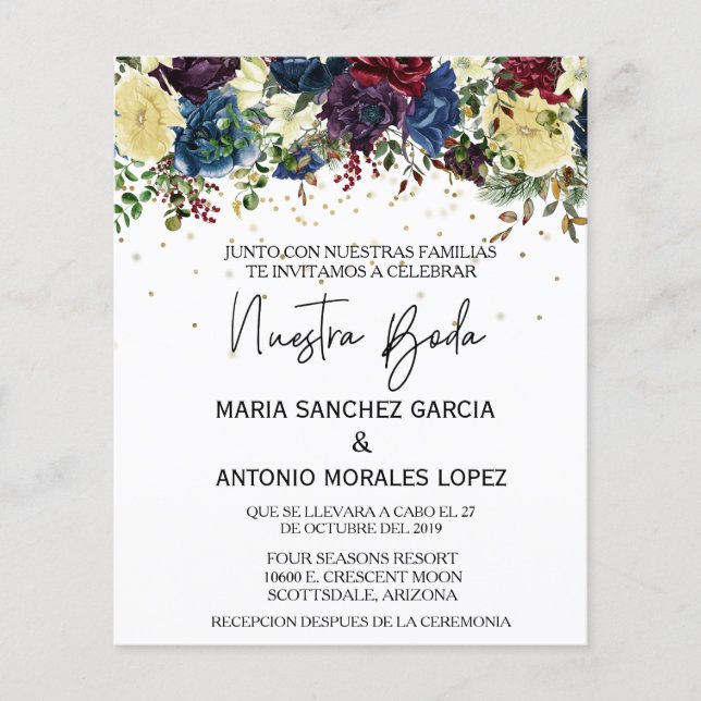 Flyer Navidades Bodas españoles Nuestra Boda (Frente)