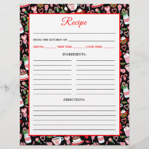 Flyer Navidades Candy Cane Sweet Recipe Página