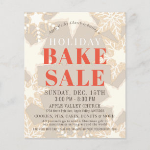 Flyer Navidades Cocinan Holiday Bake Sale Beige