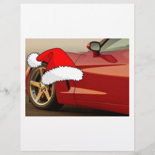 Flyer Navidades Corvette rojo