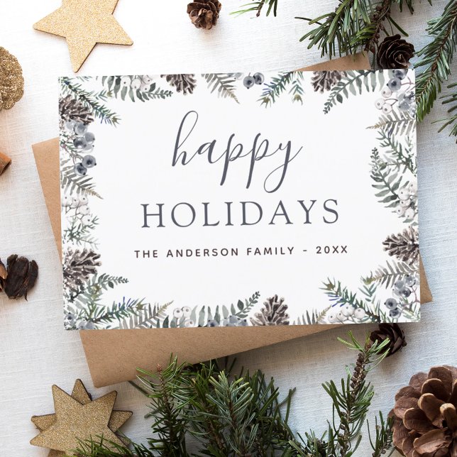 Flyer Navidades de Budget Happy Holidays Dusty Blue (Subido por el creador)