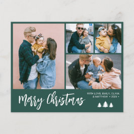 Flyer Navidades de Collage de fotos de script de presupu