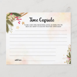 Flyer Navidades de consejos de la cápsula del tiempo Tar