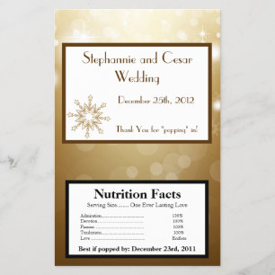 Flyer Navidades de envolvimiento de palomitas de microon