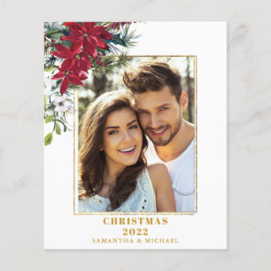 Flyer Navidades de fotografía de presupuesto 2022