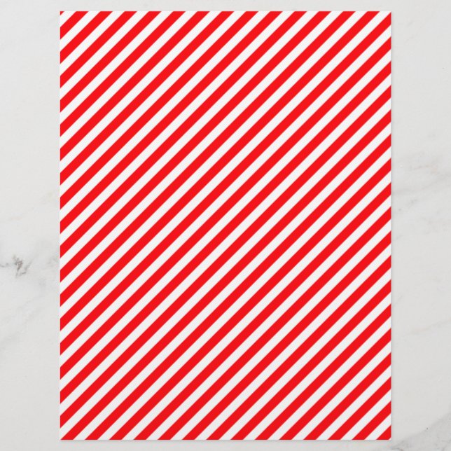 Flyer Navidades de franjas de caña de golosinas diagonal (Frente)