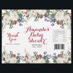 Flyer Navidades de invierno Envoltura de bolsita de sabo<br><div class="desc">Navidades de invierno Envoltura de bolsita de sabor floral blanca</div>