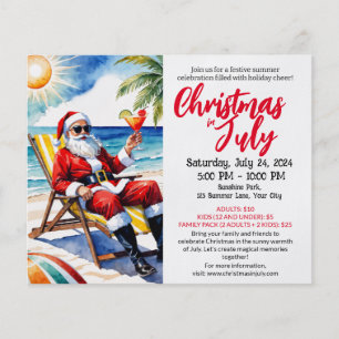 Flyer Navidades de julio